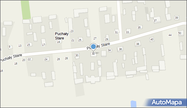 Puchały Stare, Puchały Stare, 32, mapa Puchały Stare