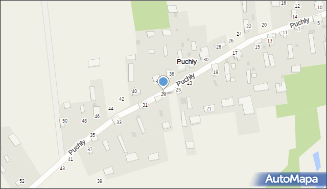 Puchły, Puchły, 29, mapa Puchły