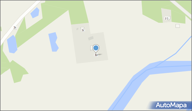 Puchły, Puchły, 3d, mapa Puchły