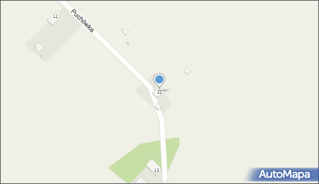 Puchówka, Puchówka, 12, mapa Puchówka