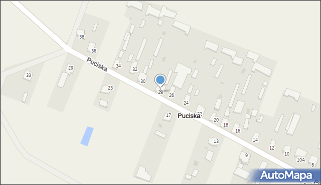 Puciska, Puciska, 28, mapa Puciska