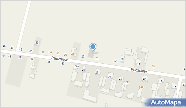 Puczniew, Puczniew, 24, mapa Puczniew