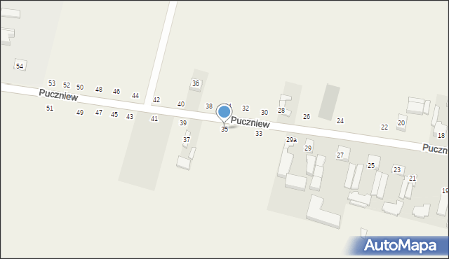 Puczniew, Puczniew, 35, mapa Puczniew