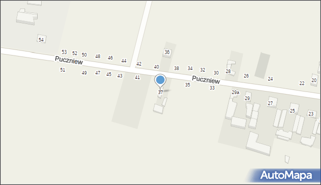 Puczniew, Puczniew, 37, mapa Puczniew