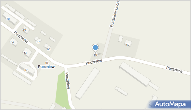 Puczniew, Puczniew, 60, mapa Puczniew