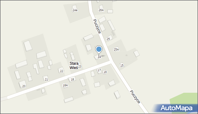 Puczyce, Puczyce, 24, mapa Puczyce