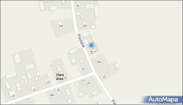 Puczyce, Puczyce, 25, mapa Puczyce