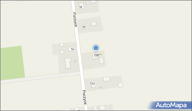 Puczyce, Puczyce, 53B, mapa Puczyce