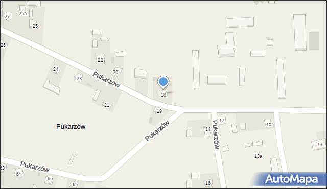 Pukarzów, Pukarzów, 18, mapa Pukarzów