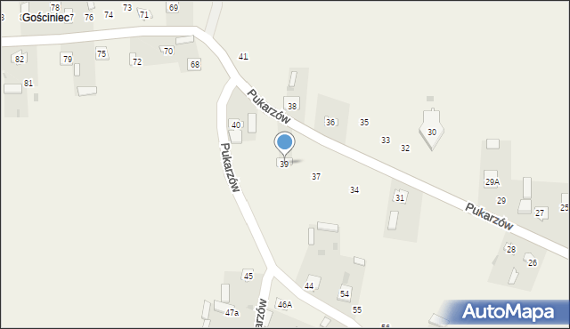 Pukarzów, Pukarzów, 39, mapa Pukarzów