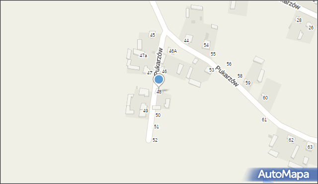 Pukarzów, Pukarzów, 48, mapa Pukarzów
