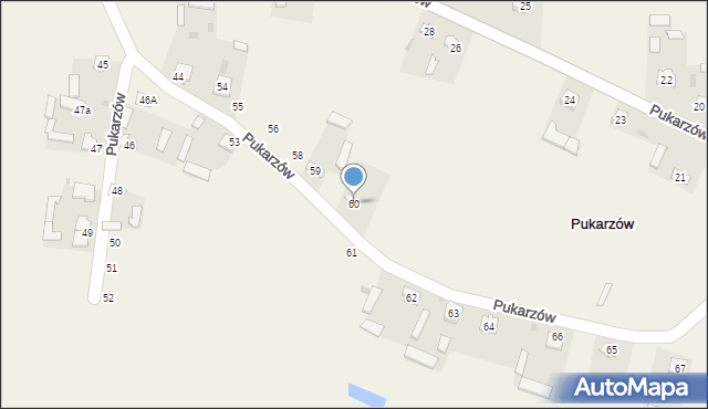 Pukarzów, Pukarzów, 60, mapa Pukarzów