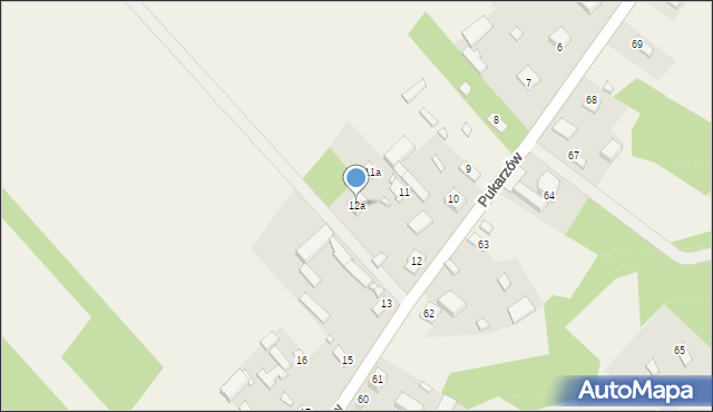 Pukarzów, Pukarzów, 12a, mapa Pukarzów