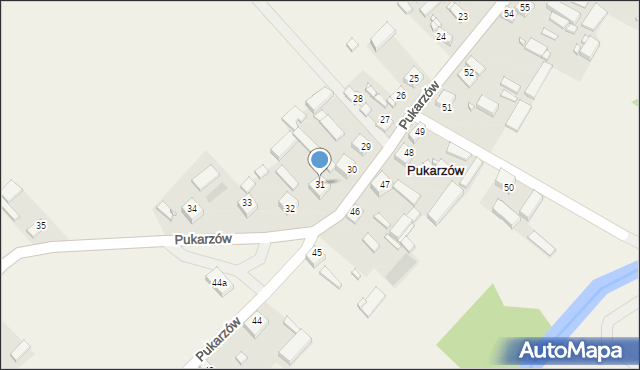 Pukarzów, Pukarzów, 31, mapa Pukarzów