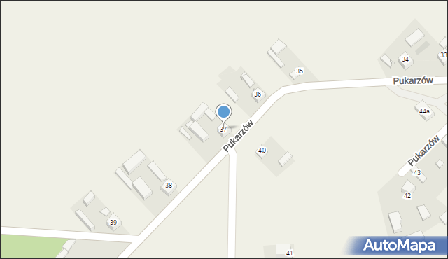 Pukarzów, Pukarzów, 37, mapa Pukarzów