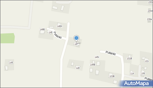Pułanki, Pułanki, 147, mapa Pułanki