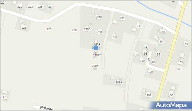 Pułanki, Pułanki, 230d, mapa Pułanki