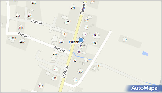 Pułanki, Pułanki, 42, mapa Pułanki