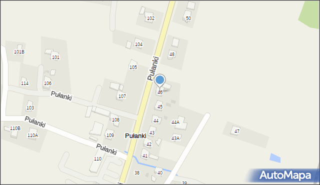 Pułanki, Pułanki, 46, mapa Pułanki