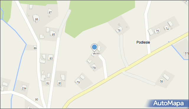 Pułanki, Pułanki, 77, mapa Pułanki