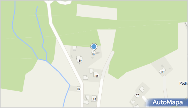 Pułanki, Pułanki, 87, mapa Pułanki