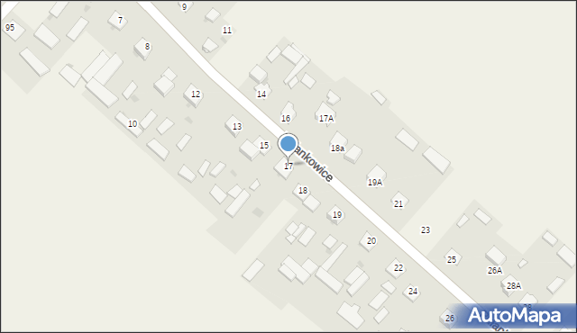 Pułankowice, Pułankowice, 17, mapa Pułankowice