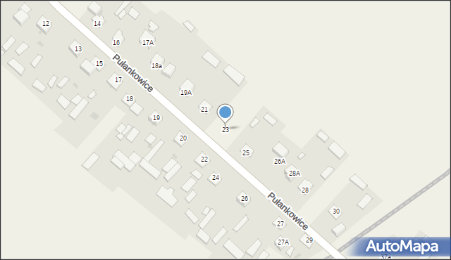 Pułankowice, Pułankowice, 23, mapa Pułankowice