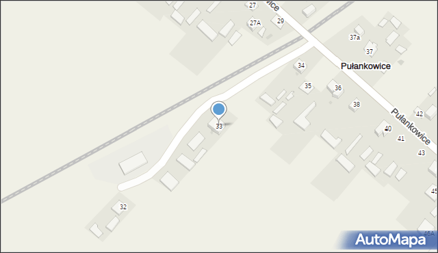 Pułankowice, Pułankowice, 33, mapa Pułankowice