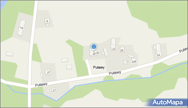 Puławy, Puławy, 12, mapa Puław