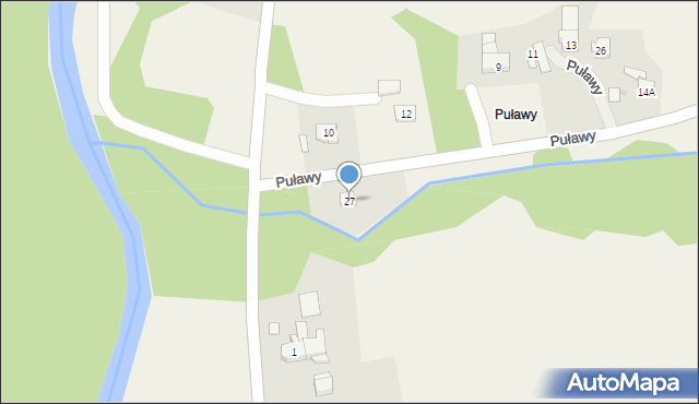 Puławy, Puławy, 27, mapa Puław