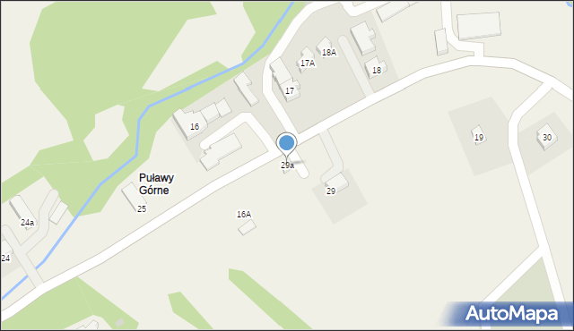 Puławy, Puławy, 29a, mapa Puław