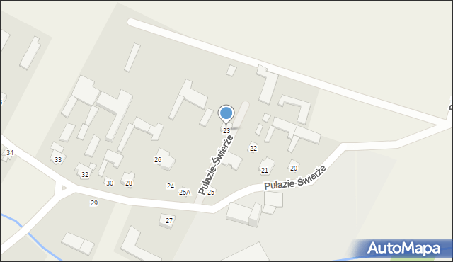 Pułazie-Świerże, Pułazie-Świerże, 23, mapa Pułazie-Świerże
