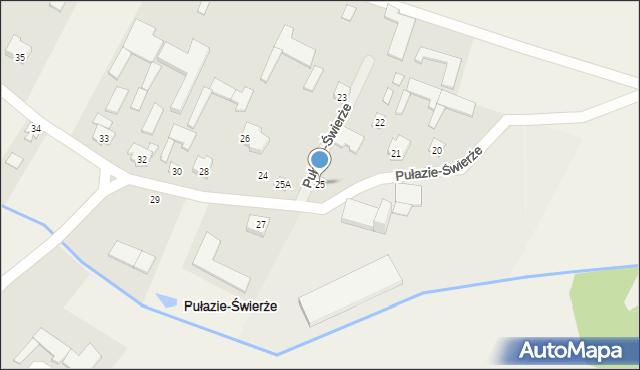 Pułazie-Świerże, Pułazie-Świerże, 25, mapa Pułazie-Świerże