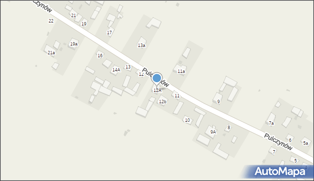 Pulczynów, Pulczynów, 12A, mapa Pulczynów