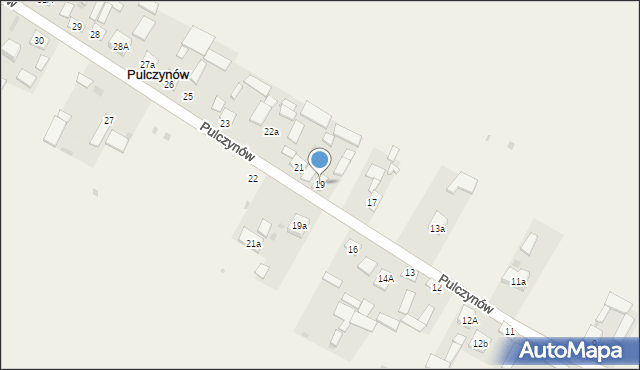 Pulczynów, Pulczynów, 19, mapa Pulczynów