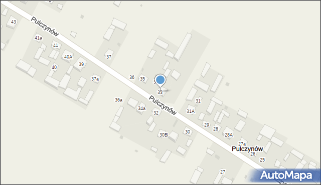 Pulczynów, Pulczynów, 33, mapa Pulczynów