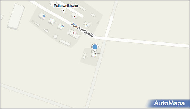 Pułkownikówka, Pułkownikówka, 12, mapa Pułkownikówka