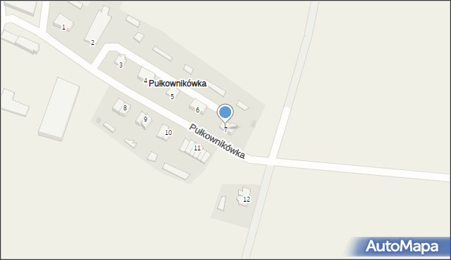 Pułkownikówka, Pułkownikówka, 7, mapa Pułkownikówka