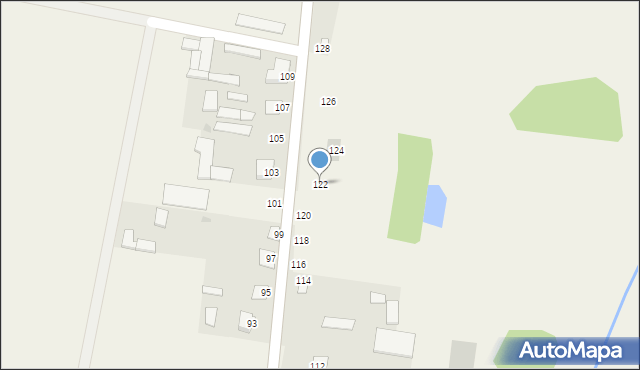 Pulsze, Pulsze, 122, mapa Pulsze