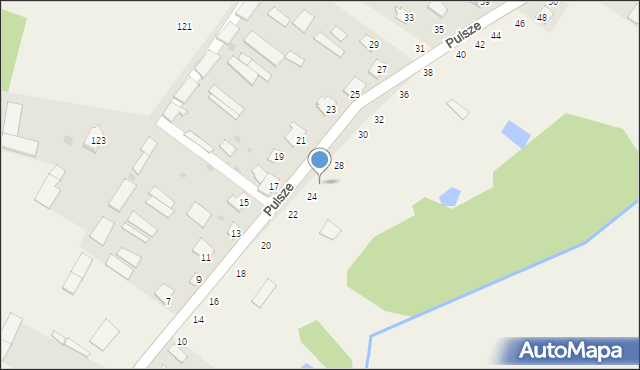 Pulsze, Pulsze, 26, mapa Pulsze