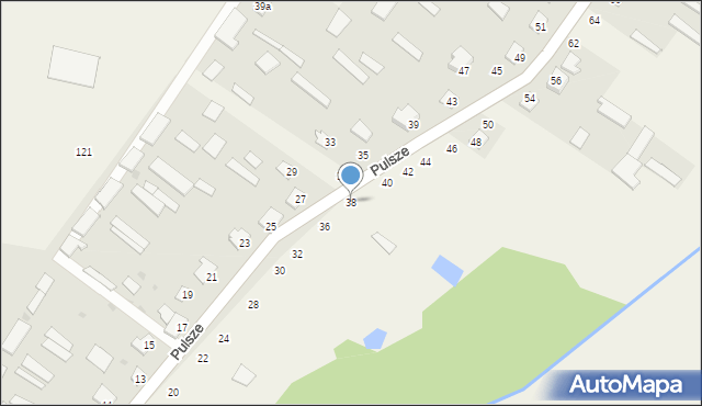 Pulsze, Pulsze, 38, mapa Pulsze