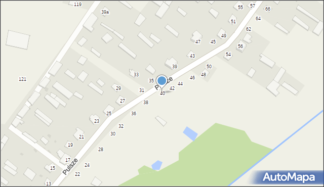 Pulsze, Pulsze, 40, mapa Pulsze
