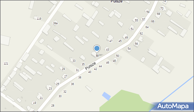 Pulsze, Pulsze, 41, mapa Pulsze