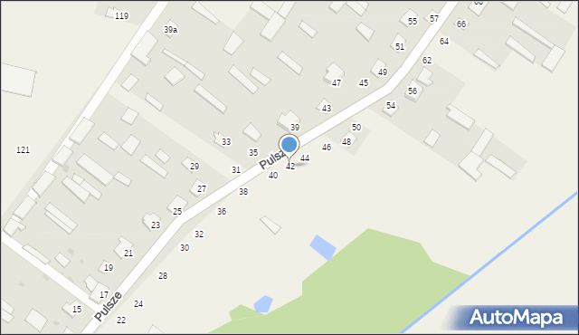 Pulsze, Pulsze, 42, mapa Pulsze