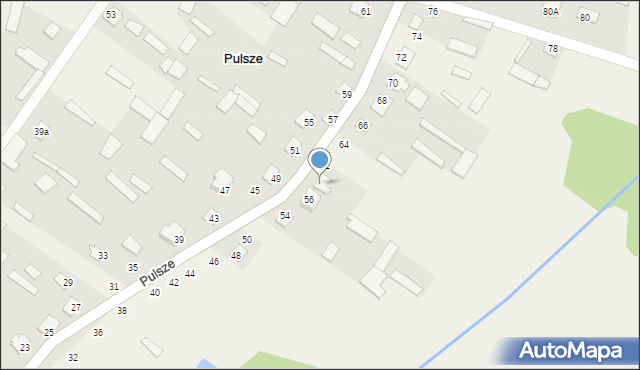 Pulsze, Pulsze, 60, mapa Pulsze