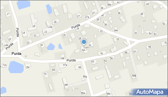 Purda, Purda, 65, mapa Purda