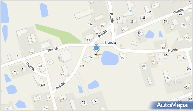 Purda, Purda, 71b, mapa Purda