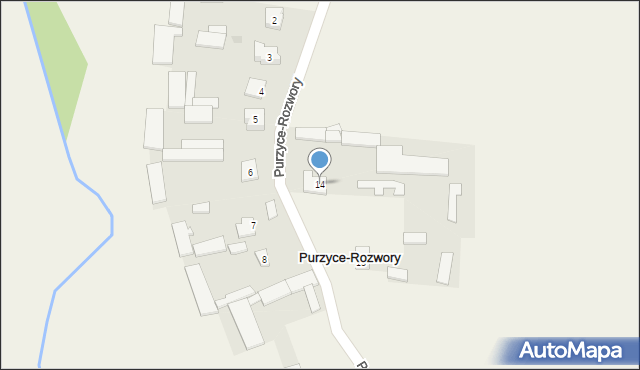 Purzyce-Rozwory, Purzyce-Rozwory, 14, mapa Purzyce-Rozwory