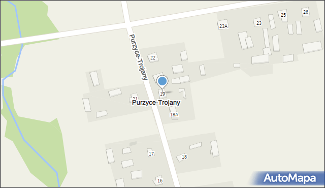 Purzyce-Trojany, Purzyce-Trojany, 19, mapa Purzyce-Trojany