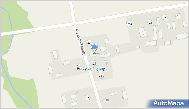 Purzyce-Trojany, Purzyce-Trojany, 20, mapa Purzyce-Trojany